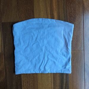 brandy melville light blue tube top